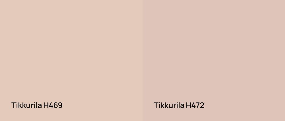 Tikkurila  H469 vs Tikkurila  H472