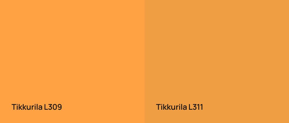 Tikkurila  L309 vs Tikkurila  L311