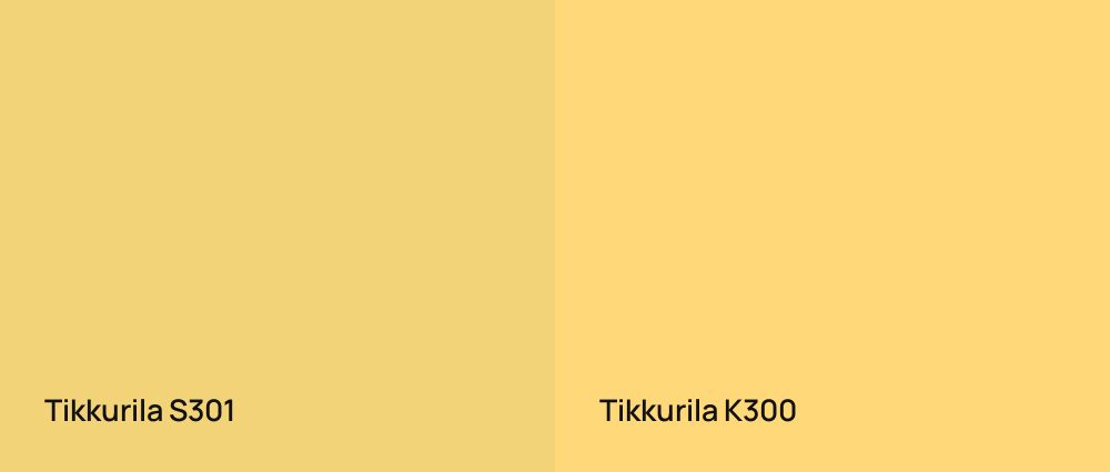 Tikkurila  S301 vs Tikkurila  K300