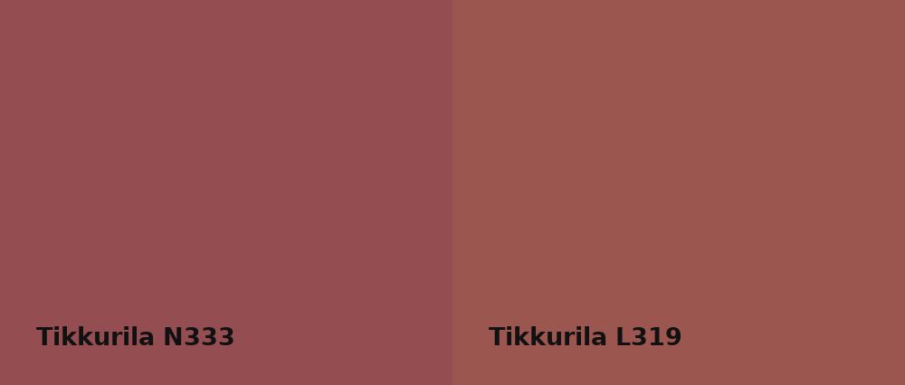 Tikkurila  N333 vs Tikkurila  L319