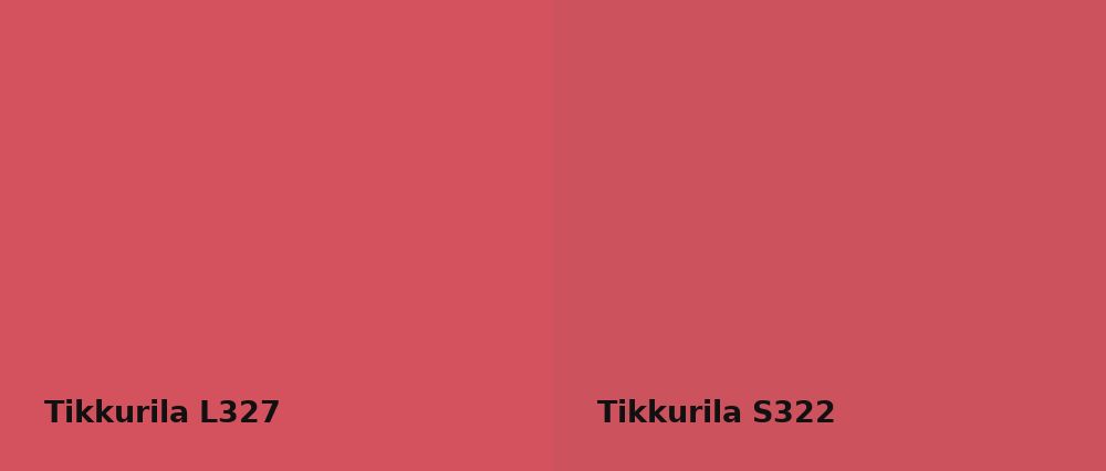 Tikkurila  L327 vs Tikkurila  S322