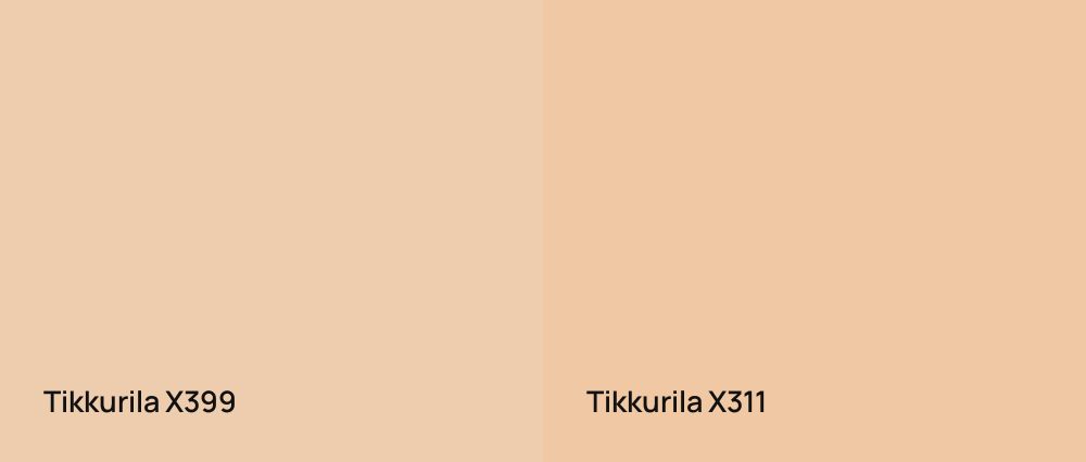 Tikkurila  X399 vs Tikkurila  X311