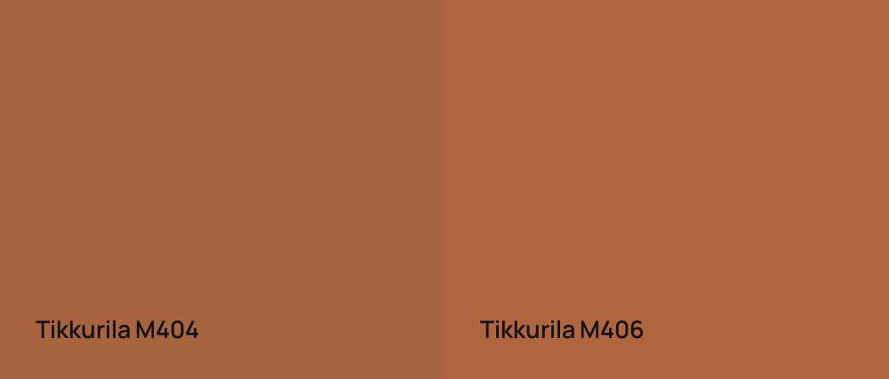 Tikkurila  M404 vs Tikkurila  M406