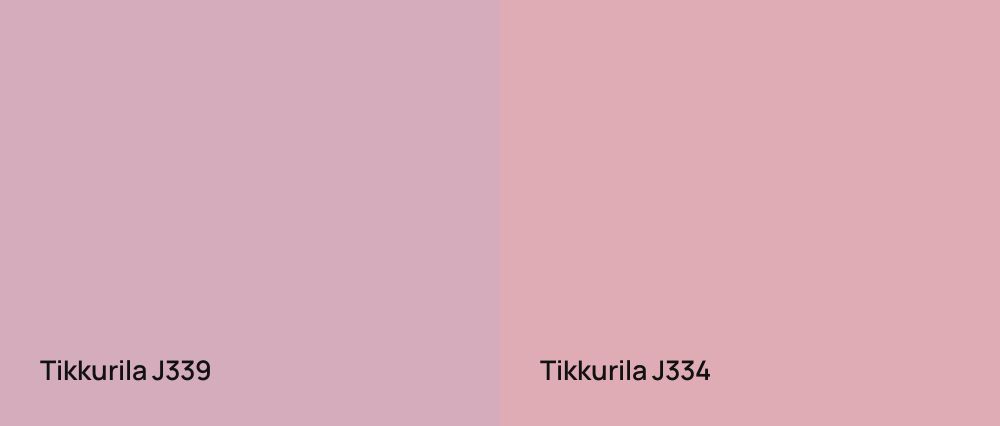 Tikkurila  J339 vs Tikkurila  J334