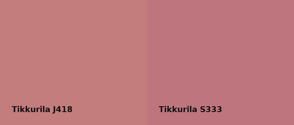 Tikkurila  J418 vs Tikkurila  S333