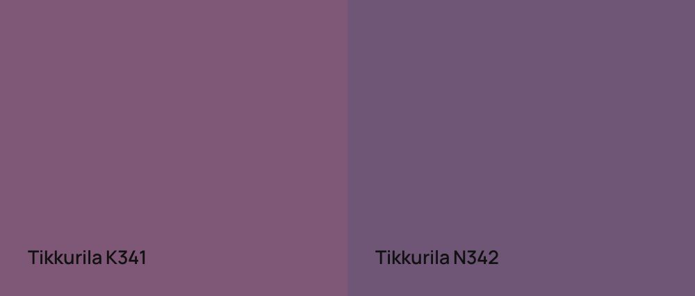 Tikkurila  K341 vs Tikkurila  N342