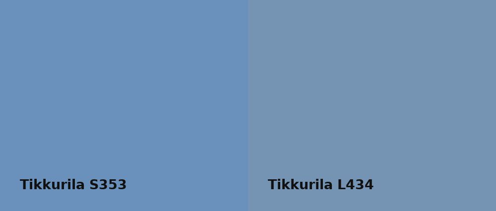 Tikkurila  S353 vs Tikkurila  L434