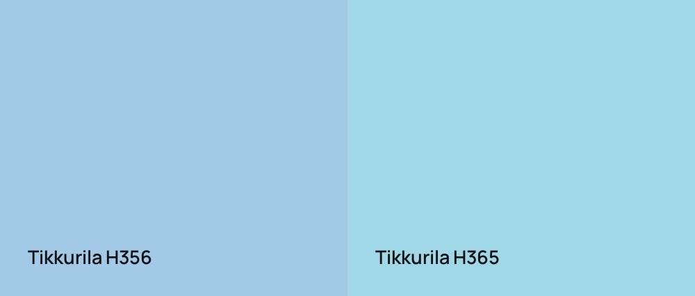 Tikkurila  H356 vs Tikkurila  H365