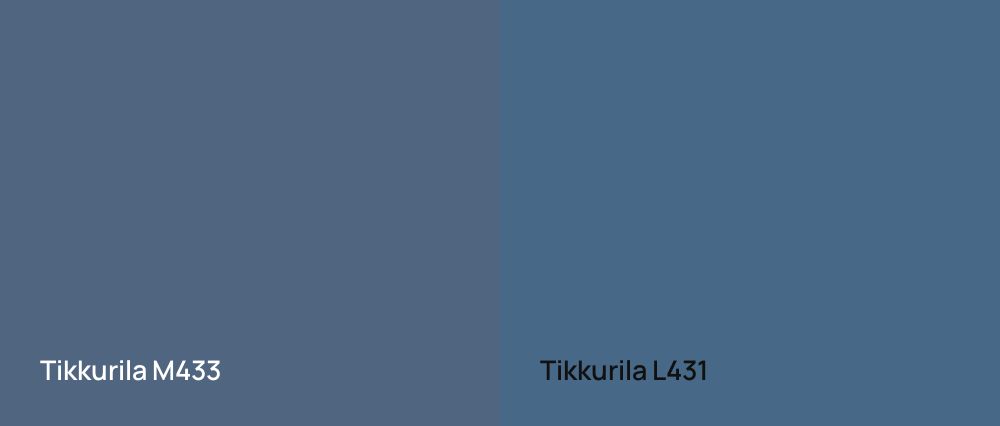 Tikkurila  M433 vs Tikkurila  L431
