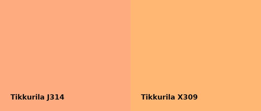 Tikkurila  J314 vs Tikkurila  X309