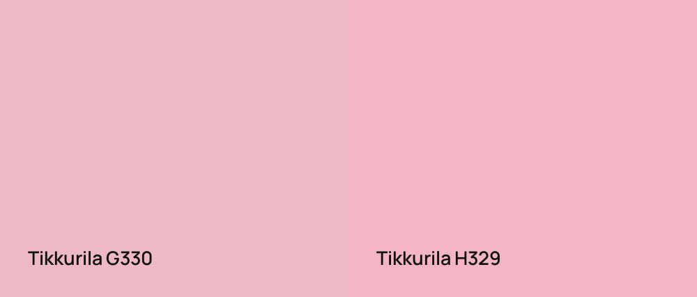 Tikkurila  G330 vs Tikkurila  H329