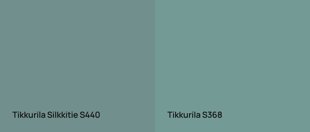 Tikkurila Silkkitie S440 vs Tikkurila  S368