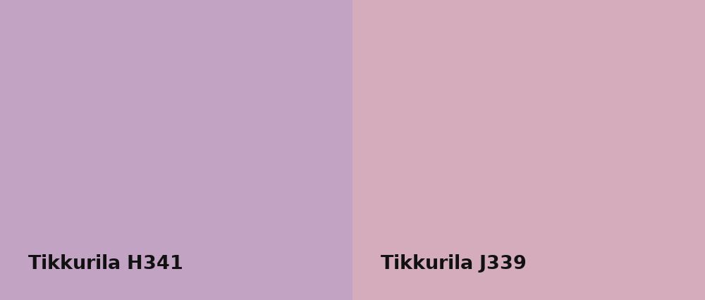 Tikkurila  H341 vs Tikkurila  J339