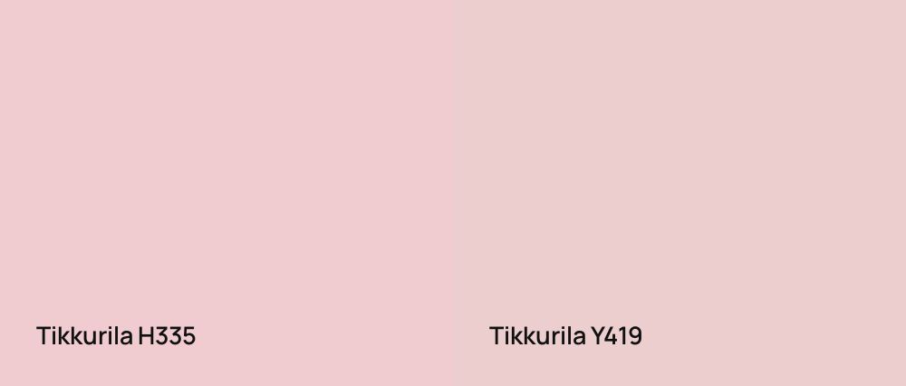 Tikkurila  H335 vs Tikkurila  Y419