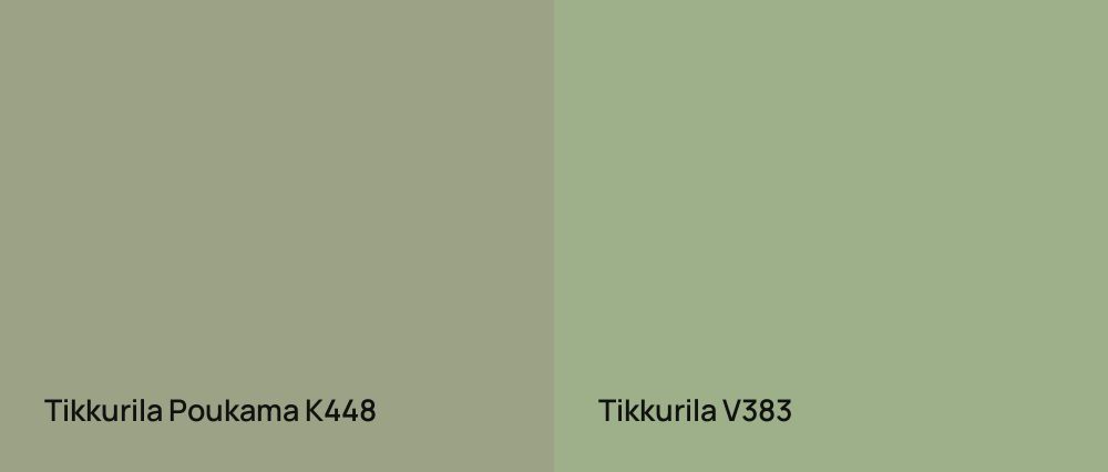 Tikkurila Poukama K448 vs Tikkurila  V383
