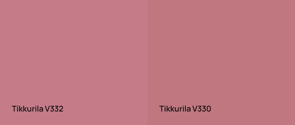 Tikkurila  V332 vs Tikkurila  V330
