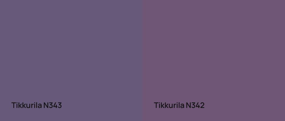 Tikkurila  N343 vs Tikkurila  N342