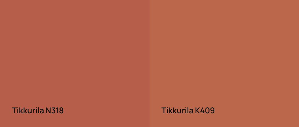 Tikkurila  N318 vs Tikkurila  K409