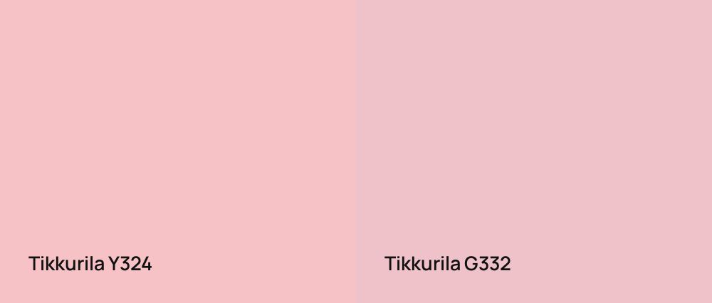 Tikkurila  Y324 vs Tikkurila  G332