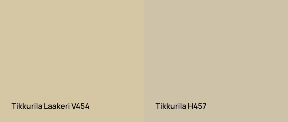 Tikkurila Laakeri V454 vs Tikkurila  H457