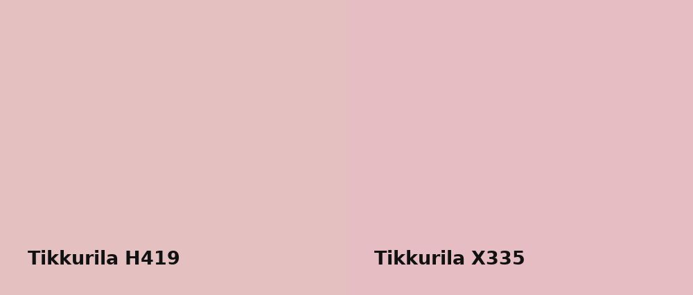 Tikkurila  H419 vs Tikkurila  X335