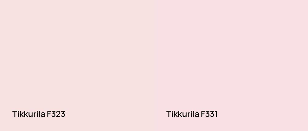 Tikkurila  F323 vs Tikkurila  F331