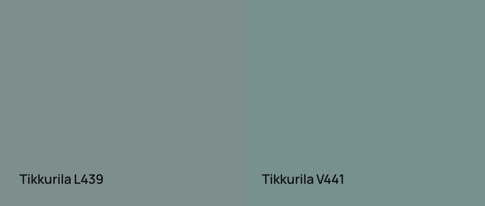 Tikkurila  L439 vs Tikkurila  V441