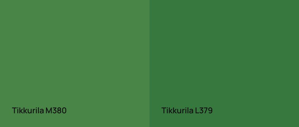 Tikkurila  M380 vs Tikkurila  L379