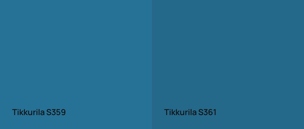 Tikkurila  S359 vs Tikkurila  S361