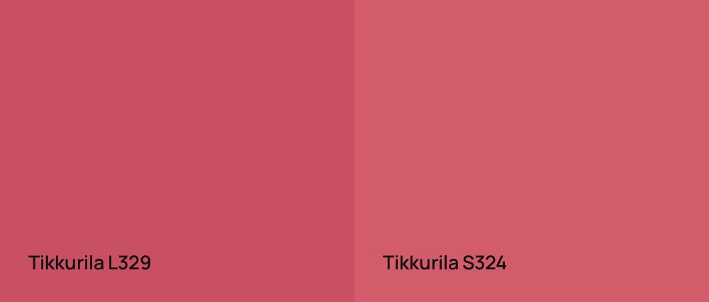 Tikkurila  L329 vs Tikkurila  S324
