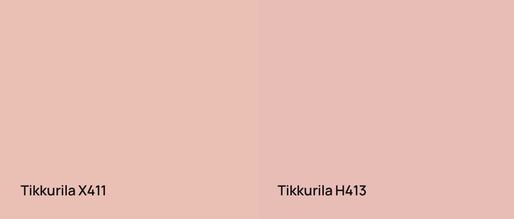 Tikkurila  X411 vs Tikkurila  H413