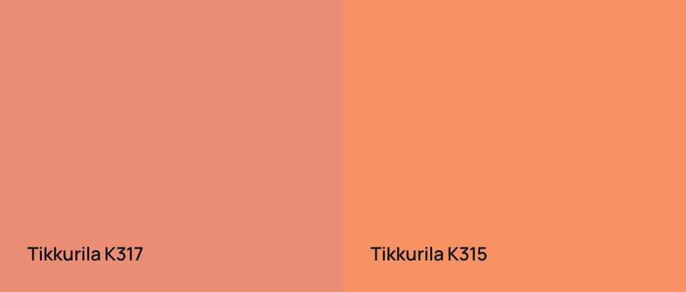 Tikkurila  K317 vs Tikkurila  K315