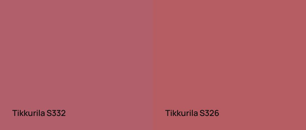 Tikkurila  S332 vs Tikkurila  S326