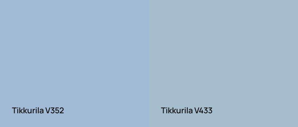 Tikkurila  V352 vs Tikkurila  V433
