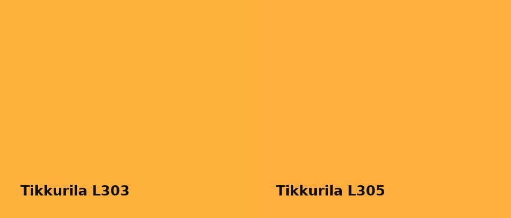 Tikkurila  L303 vs Tikkurila  L305