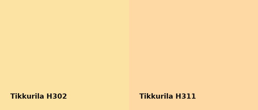 Tikkurila  H302 vs Tikkurila  H311