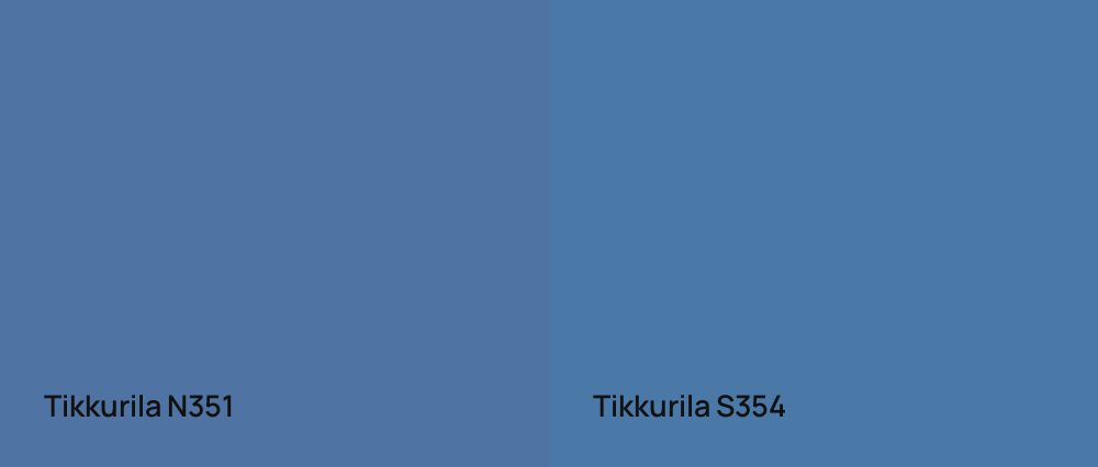 Tikkurila  N351 vs Tikkurila  S354