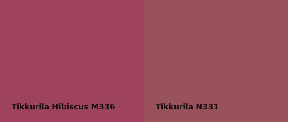 Tikkurila Hibiscus M336 vs Tikkurila  N331