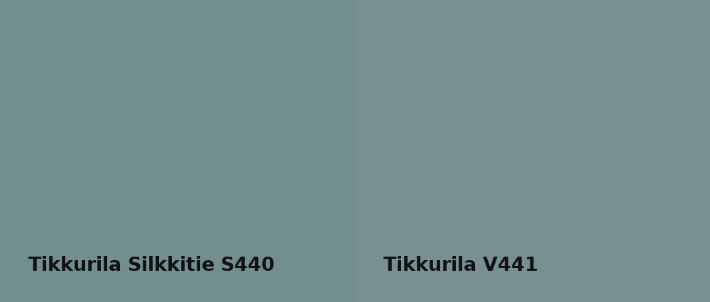 Tikkurila Silkkitie S440 vs Tikkurila  V441