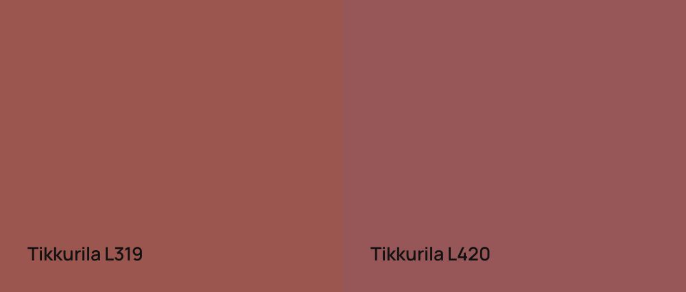 Tikkurila  L319 vs Tikkurila  L420