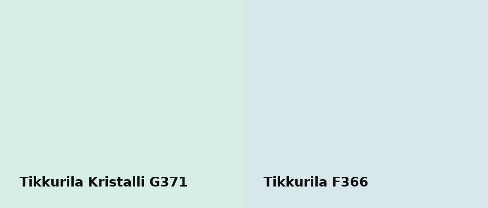 Tikkurila Kristalli G371 vs Tikkurila  F366