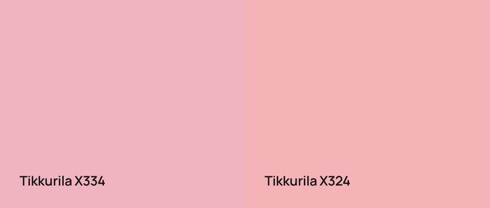 Tikkurila  X334 vs Tikkurila  X324