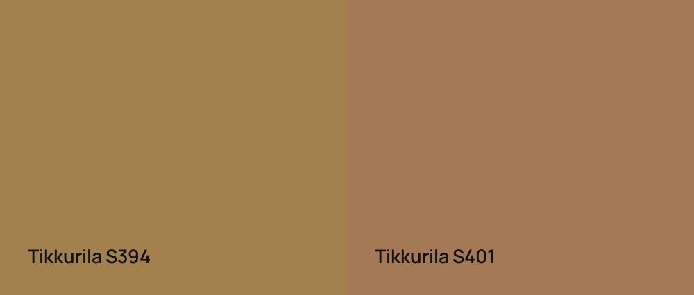Tikkurila  S394 vs Tikkurila  S401