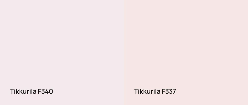 Tikkurila  F340 vs Tikkurila  F337