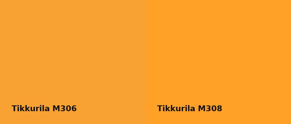 Tikkurila  M306 vs Tikkurila  M308