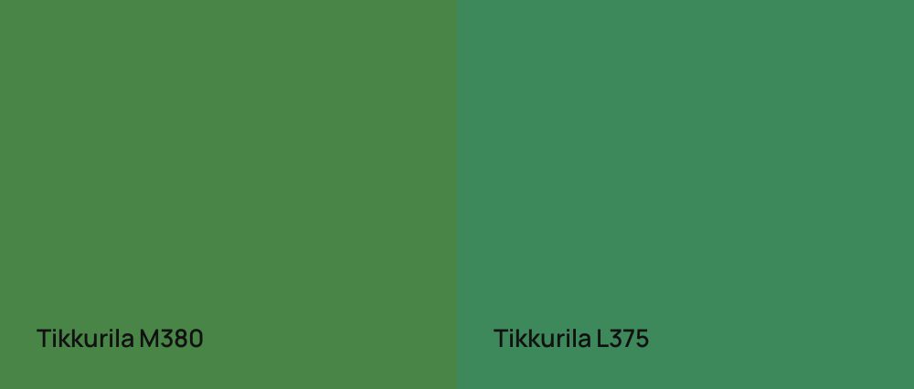 Tikkurila  M380 vs Tikkurila  L375