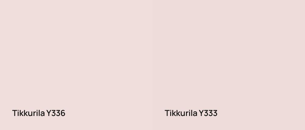 Tikkurila  Y336 vs Tikkurila  Y333
