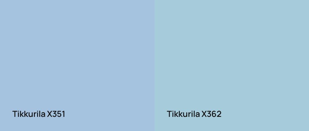 Tikkurila  X351 vs Tikkurila  X362