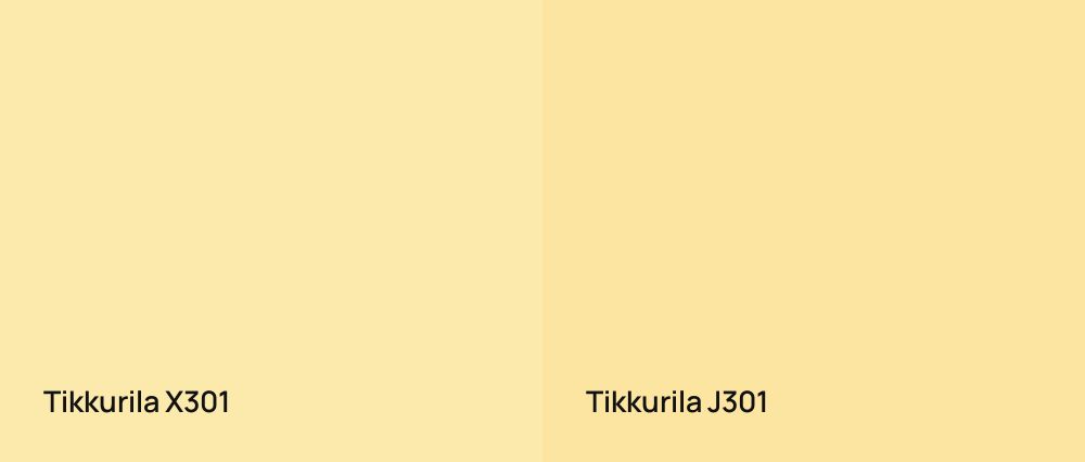 Tikkurila  X301 vs Tikkurila  J301