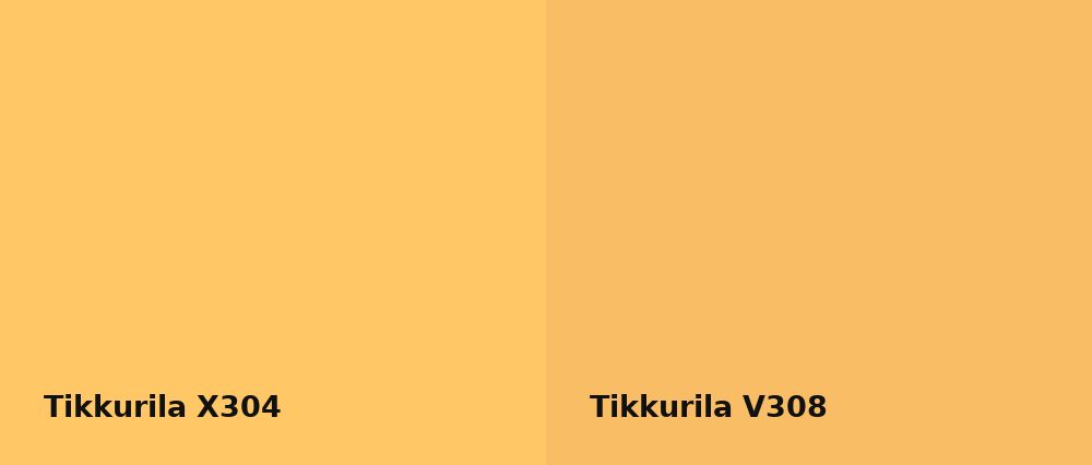 Tikkurila  X304 vs Tikkurila  V308